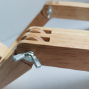 Abajur de Mesa Robô em Madeira